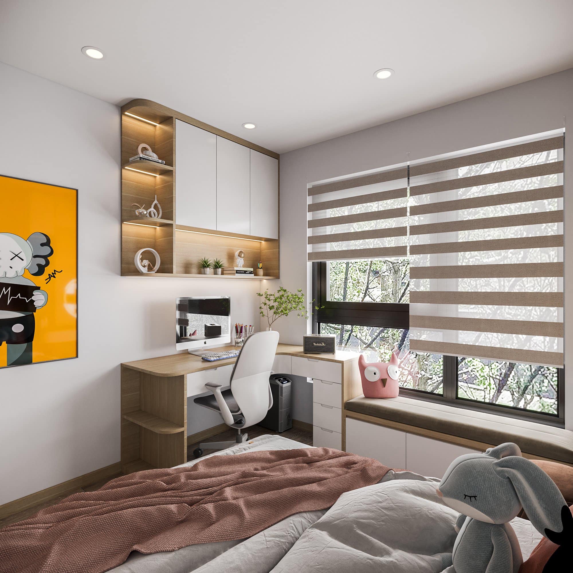 Thiet Ke Noi That Phong Ngu 15m2 Tien Loi