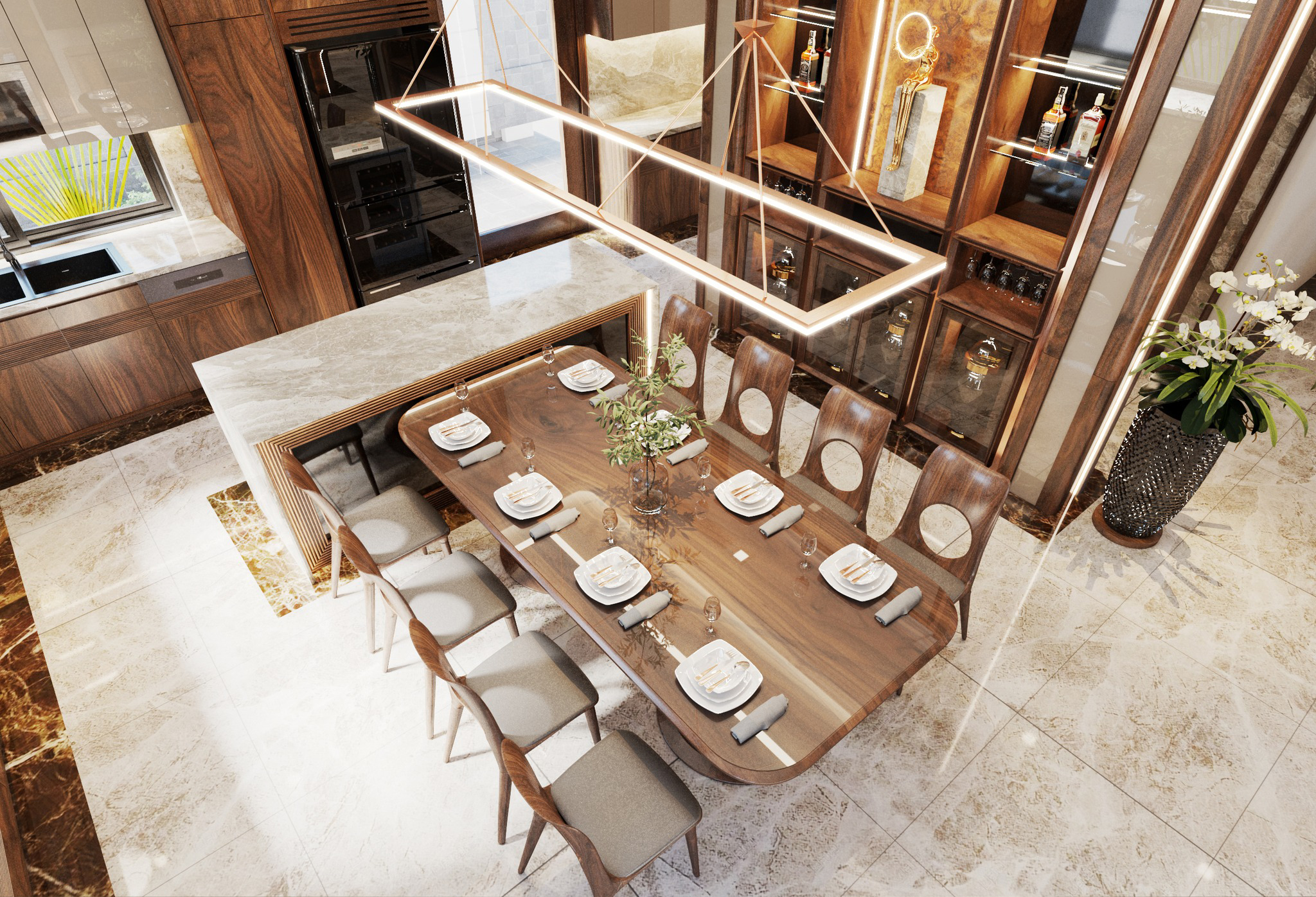 Thiet Ke Noi That Phong Bep Nha Pho