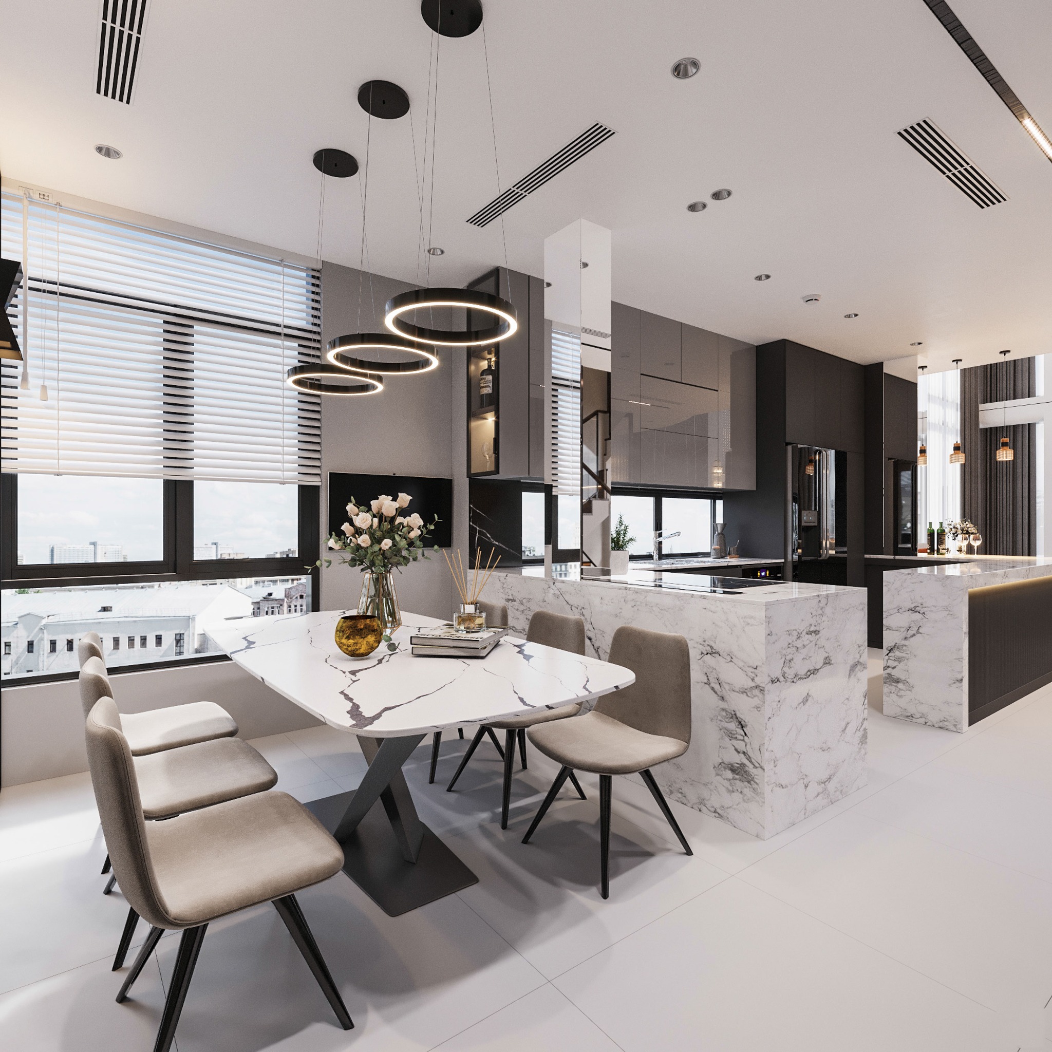 Thiet Ke Phong Bep Dep Don Gian